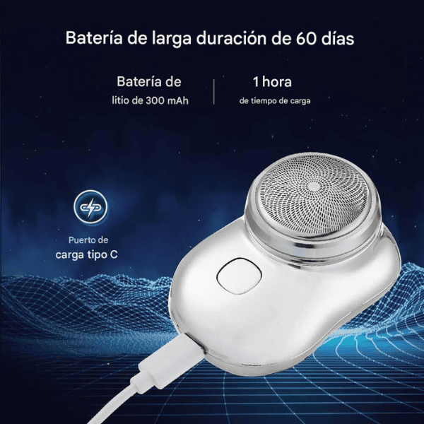 ProBarber™ - Mini Afeitadora Profesional + (1 Cable de carga EXTRA por tu compra. 🔌🎁)