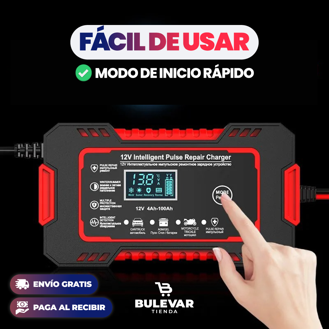 CARGADOR DE BATERÍA PARA CARRO + [ENVÍO GRATIS Y PAGA AL RECIBIR]