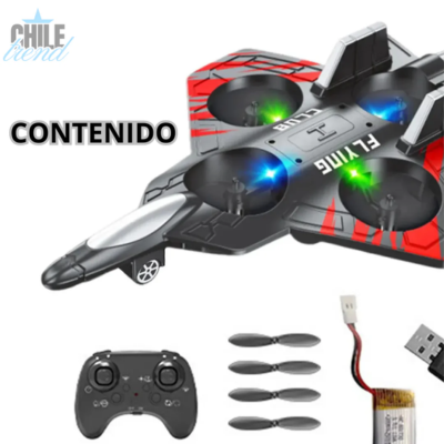 AeroStorm - Avión drone control remoto con acrobacias 360° y envío gratis