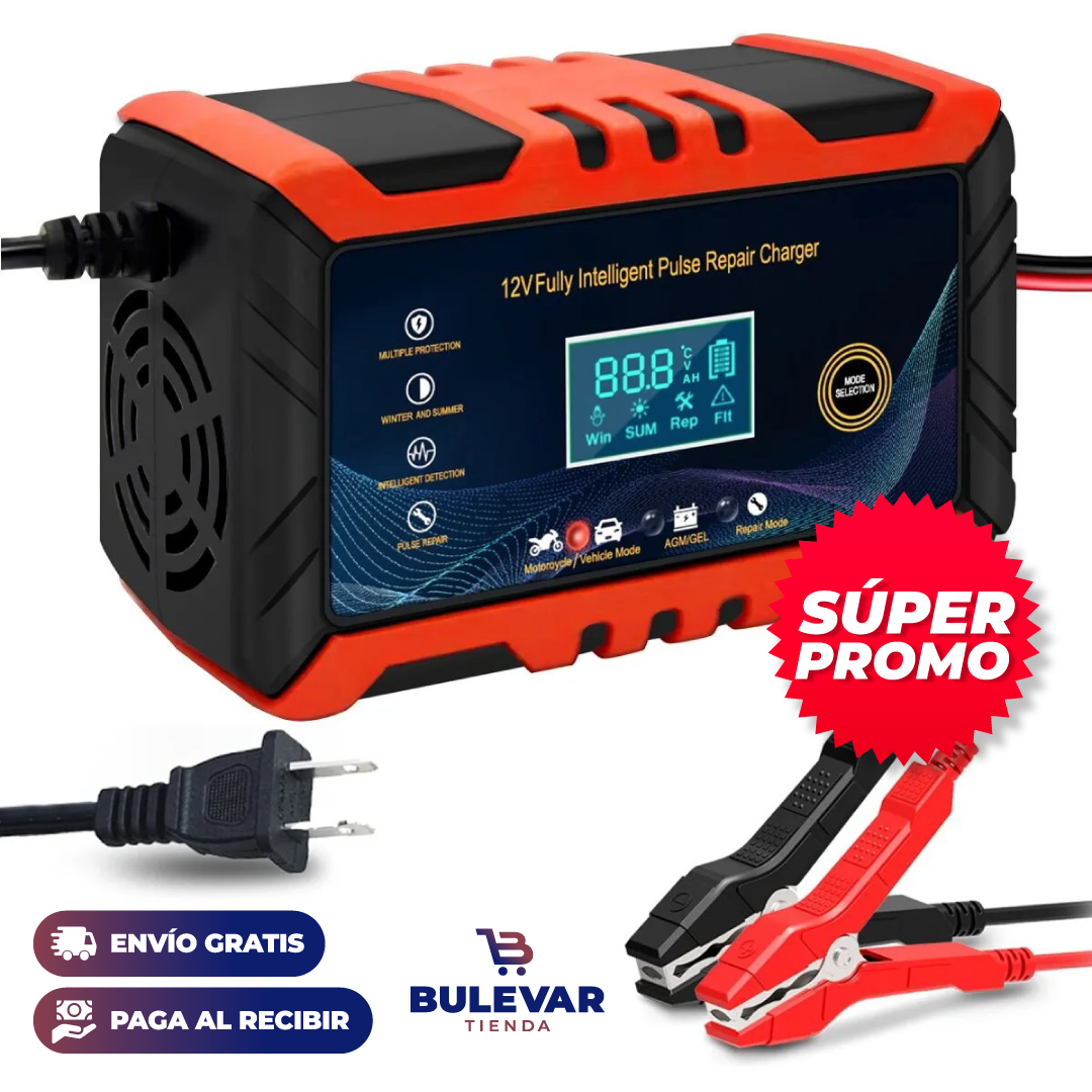 CARGADOR DE BATERÍA PARA CARRO + [ENVÍO GRATIS Y PAGA AL RECIBIR]